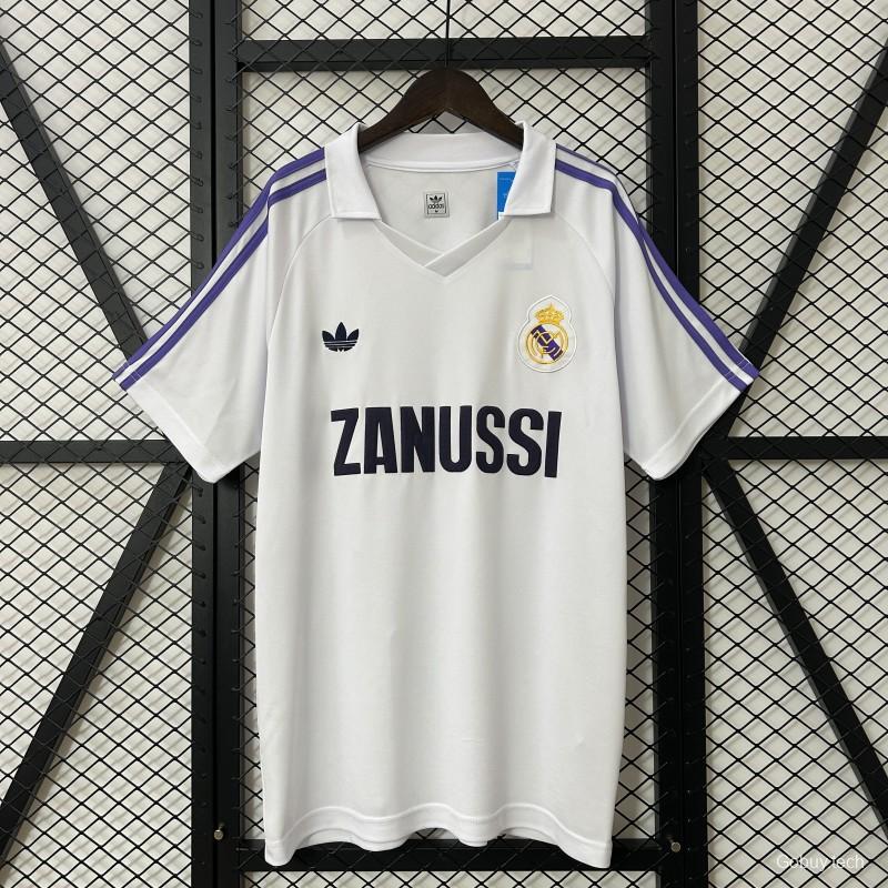 Retro 84/85 Real Madrid Home Jersey