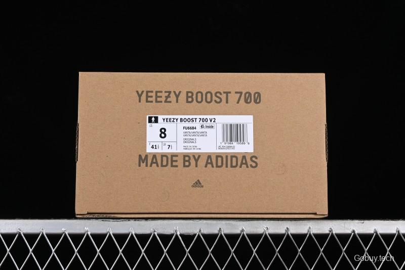 Adidas Yeezy Boost 700 V2 Inertia Running Shoes with 3M Reflective Design - FU6684