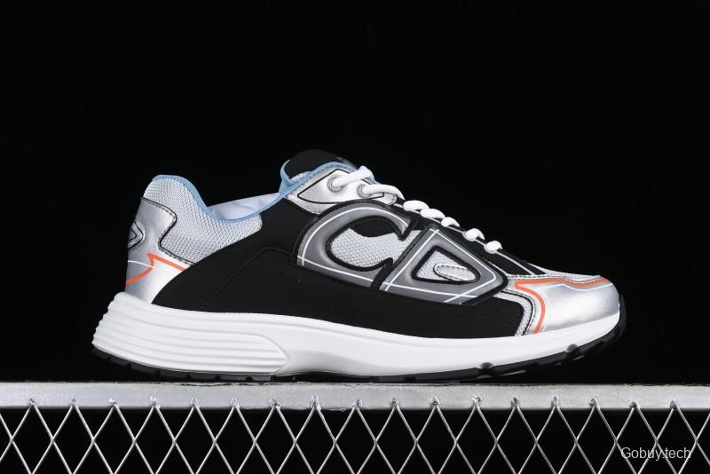 Dior B30 Sneakers with Reflective CD30 Logo and Lightweight Rubber Sole - CD30