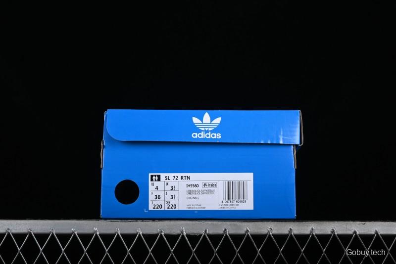 Adidas Originals SL 72 Retro Running Shoes with Nylon Upper and Rubber Outsole - IH5560