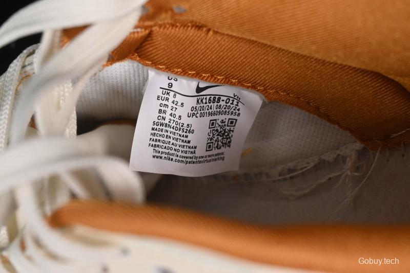 Nike SB Dunk Low UN Collaboration - Off White & Yellow Swoosh Anniversary Customized Low-Top Casual Skate Shoes - KK1688-011