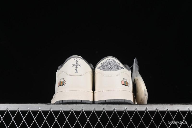 Nike Travis Scott x Fragment Design x Air Jordan 1 Low OG SP AJ1 Low Top Casual Sneakers - DM6688-607
