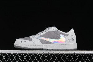 Nike Travis Scott x Fragment Design x Air Jordan 1 Low OG SP AJ1 Low Top Casual Sneakers - AG3702-803