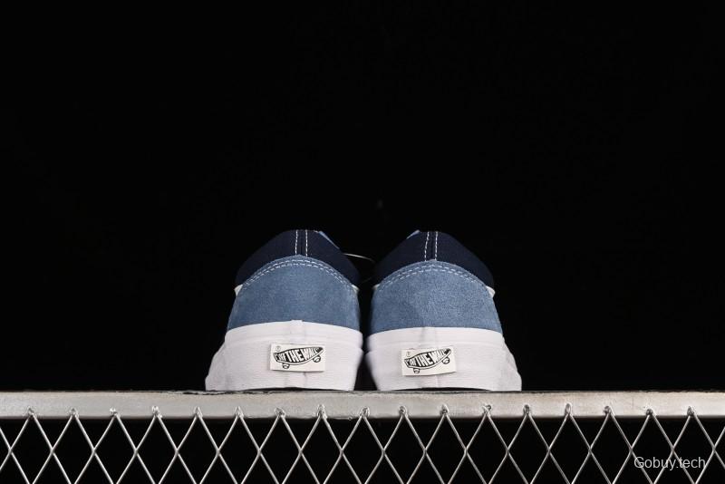 Vans Sk8-Mid Reissue 83 High-End Blue Suede Retro Skate Shoes - VN000CQDDWR