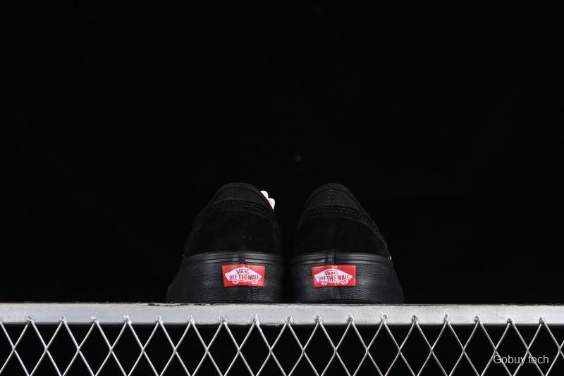 Vans Style 36 SF All Black Skate Shoes with Killer Whale Half-Toe Cap Design - VN0A3MVLB8C