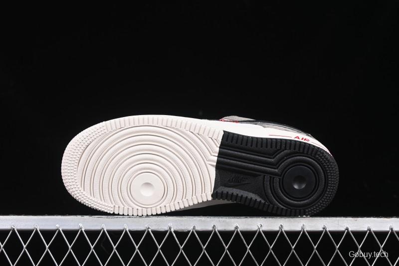 Nike Air Force 1 '07 Low Year of the Snake Limited Edition Grey Black Snake Scale Low-Top Casual Sneakers - DM6688-009