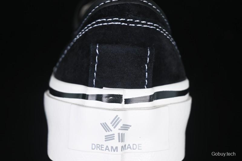 Kamiya Vulcanize Sneaker 23AW High-End Line Mihara Yasuhiro Dissolve Black White Suede Casual Low-Top Canvas Shoes - M.C3