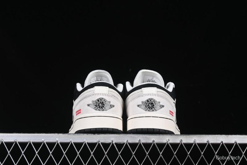 Nike Air Jordan 1 Low Supreme Collaboration Spider Custom High-End Retro Basketball Shoes - XS6086-007