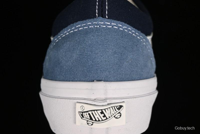 Vans Sk8-Mid Reissue 83 High-End Blue Suede Retro Skate Shoes - VN000CQDDWR