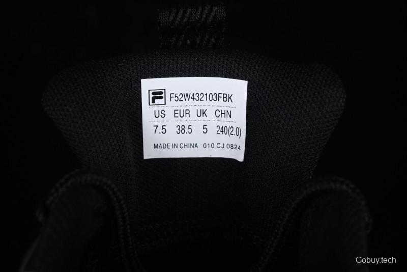 Fila Breathable Cat Paw Sneakers F52W432103FBK with Lightweight Eco-Friendly Material and Cushioned EVA Midsole