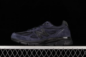 New Balance JJJJound x 990V4 Retro Running Sneakers with Suede and Mesh Upper - M990JJ4