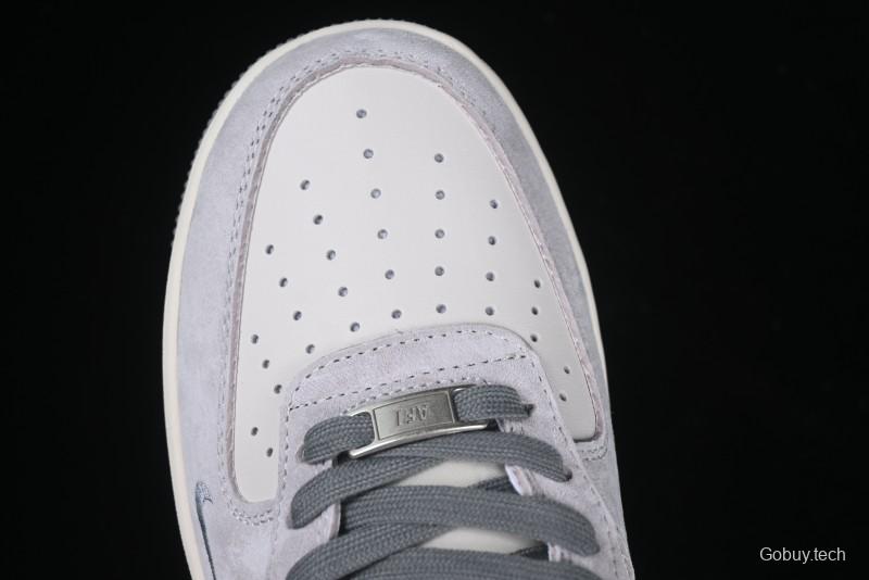 Nike Air Force 1 '07 Low The North Face Collaboration Grey Pigskin Grey Sole Low-Top Casual Sneakers - XZ6188-915
