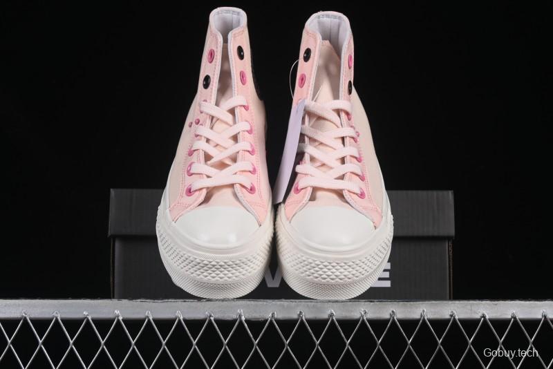 Converse Chuck 70 High Top Platform Sneakers in Pink Color Block Design - A14825C