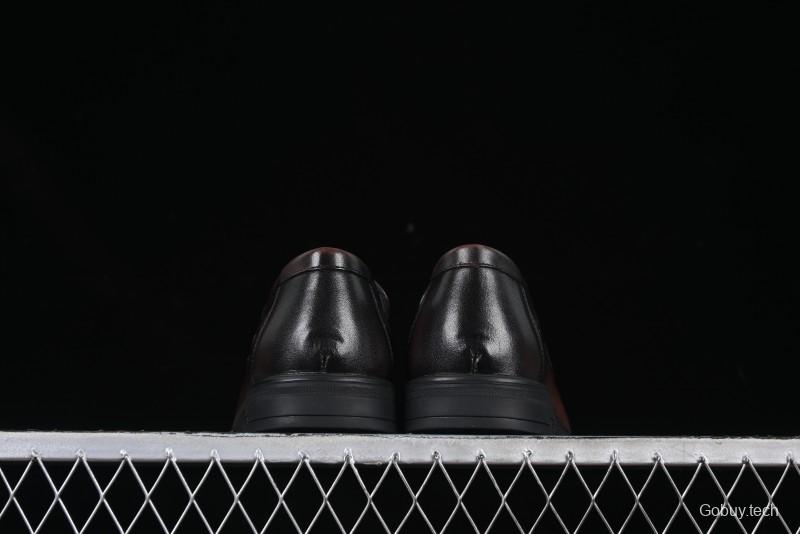 ECCO London Collection Slip-On Business Men's Leather Shoes with Wide Toe Design and Innovative Sole - 61160801002