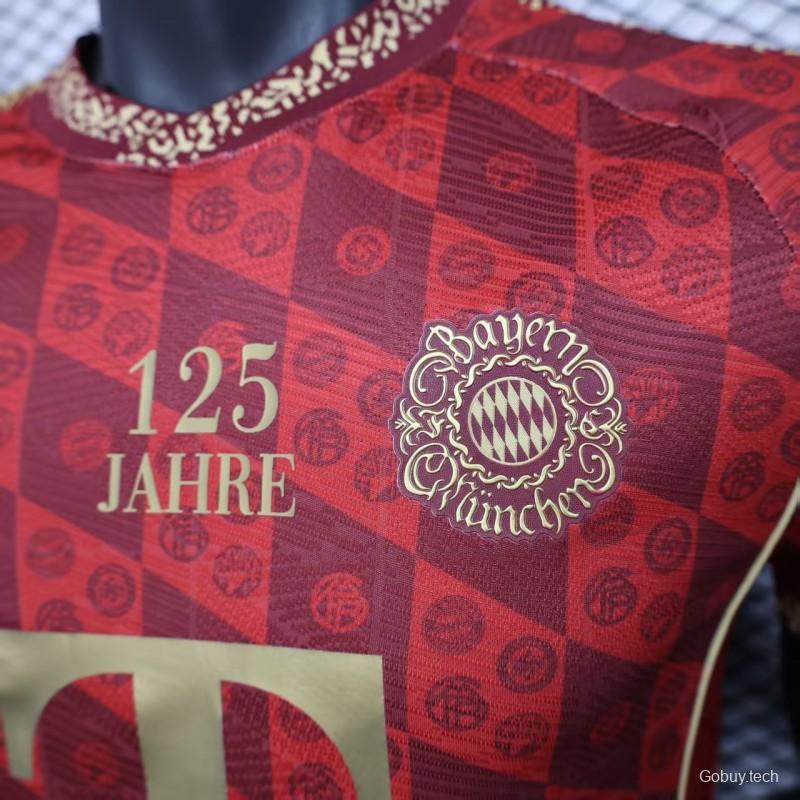 Player Version 25/26 Bayern Munich 125Th Anniversary Red Jersey