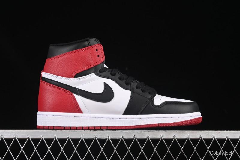 Nike Air Jordan 1 High Retro OG Basketball Shoes with Black Toe Design - 555088-125
