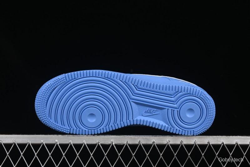 Nike Air Force 1'07 Low Casual Sneakers in Iceland Blue with Full-Length Air Cushion - ZH0316-070
