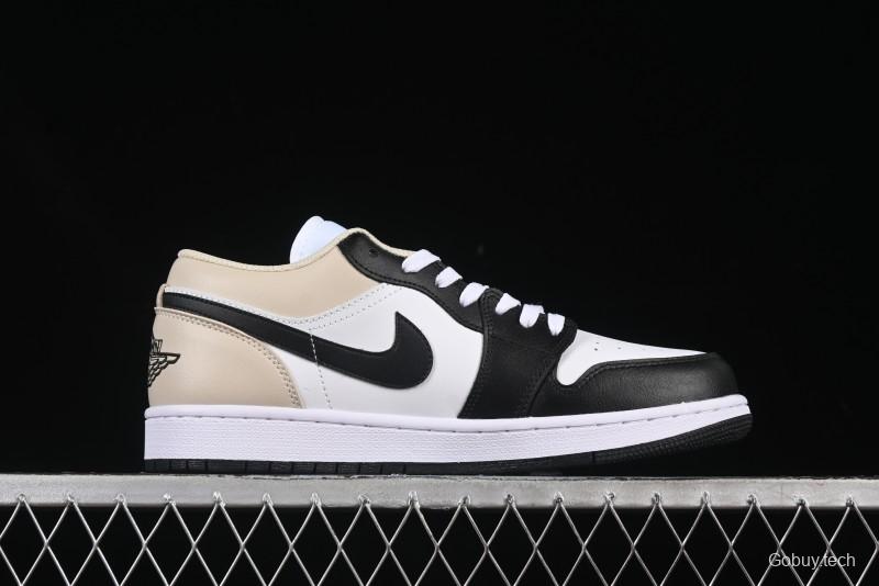 Nike Air Jordan 1 Low AJ1 Cream White Low-Top Casual Sneakers - 553558-153