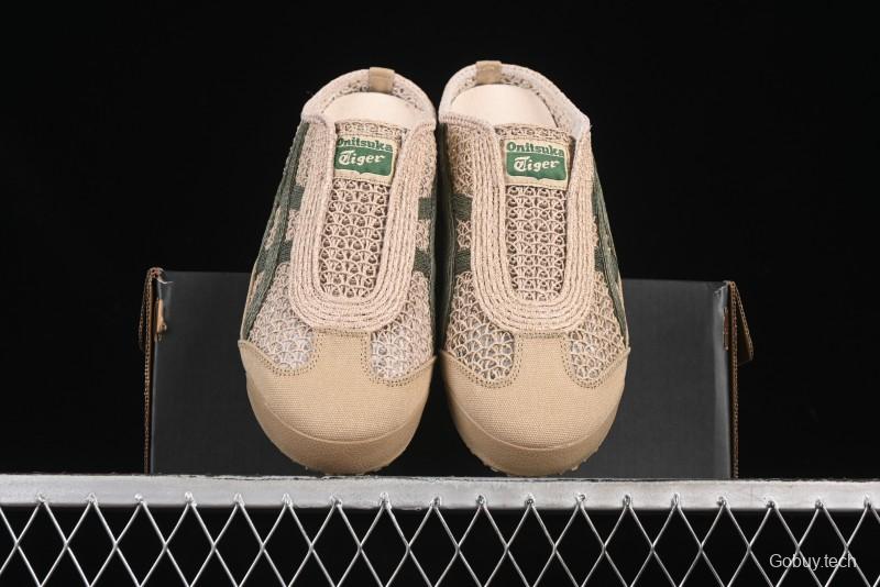 Onitsuka Tiger Mexico 66 Sabot Slip-On Sneakers with Breathable Mesh Upper - 1183C123-252