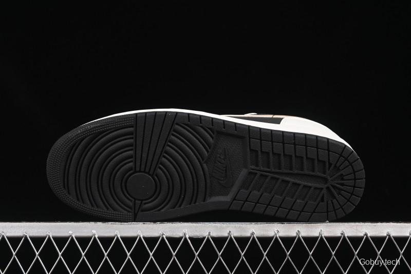 Nike Air Jordan 1 Low AJ1 Retro Casual Sneakers in Black White Grey - IH0649-021