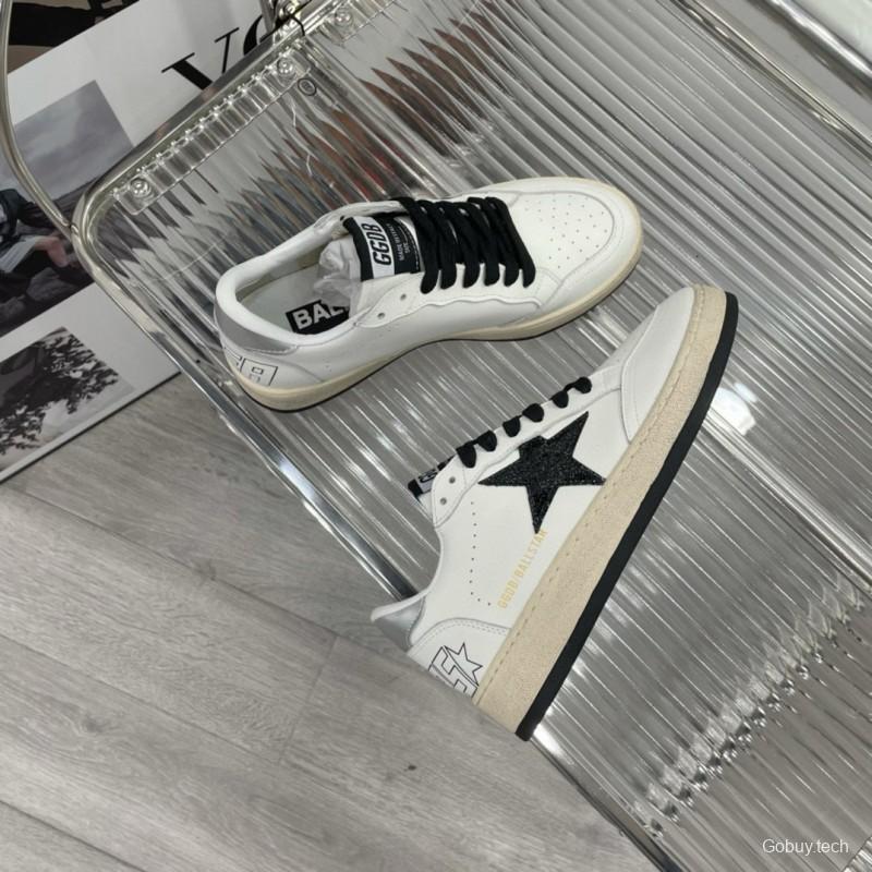 2024 Unisex GGDB White Black Leather Sneakers MJ00260