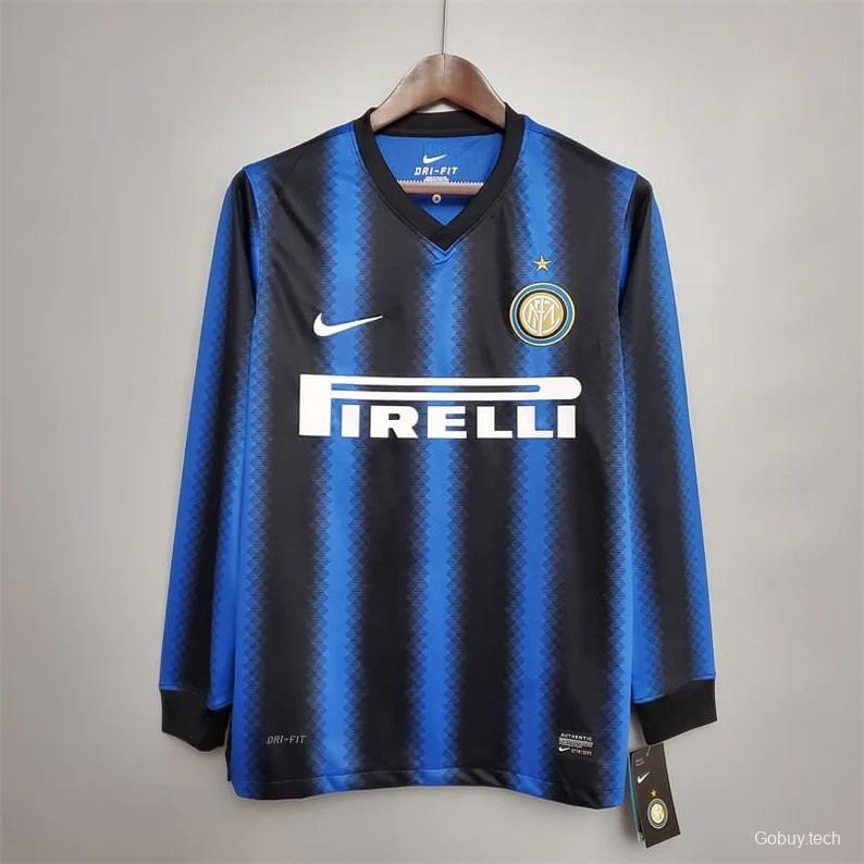 Retro 10/11 Inter Milan Home Long Sleeve Jersey