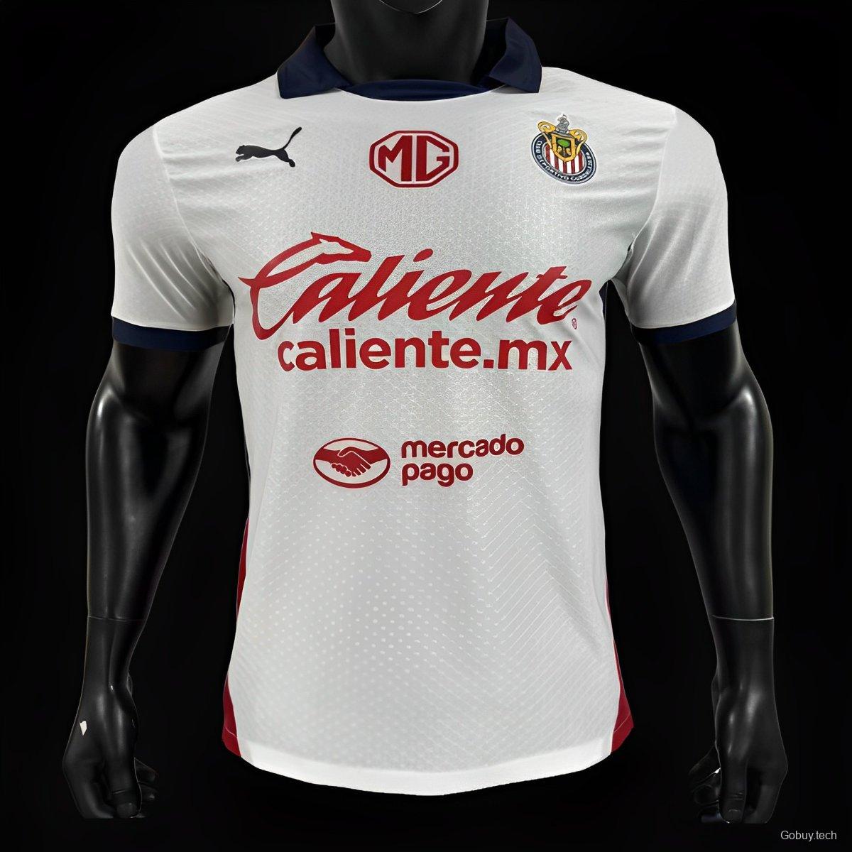 Player Version 24/25 Chivas Guadalajara Away White Jersey