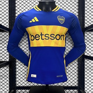 Player Version 24/25 Boca Juniors Home Long Sleeve Jersey