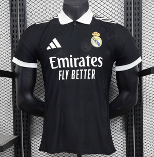 Player Version 24/25 Real Madrid Black Pre-Match Jersey