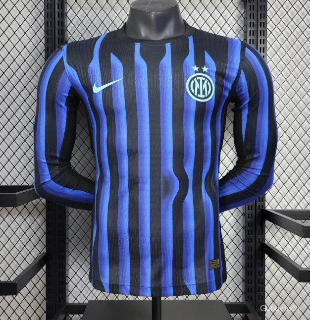 25/26 Player Version Inter Milan Home Long Sleeve Jersey